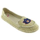 Women's Campus Cruzerz Auburn Tigers Sparkle Cabo Slip-on Shoes, Girl's, Size: 6, Beig/green (beig/khaki)