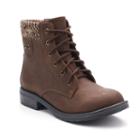 So&reg; Skipper Girls' Combat Boots, Size: 13, Brown