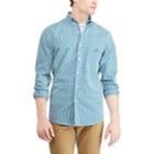 Men's Chaps Regular-fit Stretch Easy-care Button-down Shirt, Size: Medium, Turquoise/blue (turq/aqua)