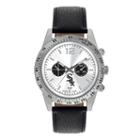 Game Time, Men's Chicago White Sox Letterman Watch, Black