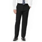Big & Tall Croft & Barrow&reg; Classic-fit Flat-front No Iron Microfiber Dress Pants, Men's, Size: 48x29, Black