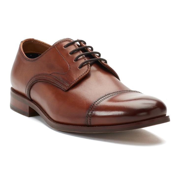 Apt. 9&reg; Hagan Men's Leather Dress Shoes, Size: Medium (10), Brown