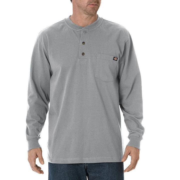 Big & Tall Dickies Heavyweight Henley, Men's, Size: 3xl, Grey Other