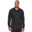 Big & Tall Apt. 9&reg; Premier Flex Modern-fit Stretch Button-down Shirt, Men's, Size: 3xl Tall, Black