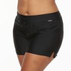 Plus Size Zeroxposur Solid Swim Shorts, Women's, Size: 20 W, Licorice