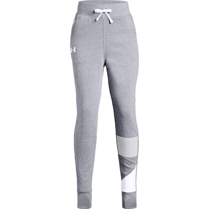 Girls 7-16 Under Armour Rival Jogger Leggings, Size: Small, Med Grey