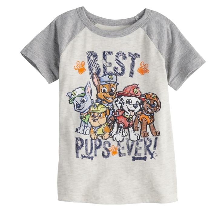 Toddler Boy Jumping Beans&reg; Paw Patrol Best Pups Ever! Raglan Graphic Tee, Size: 4t, Oatmeal