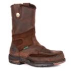 Georgia Boot Athens Men's 10-in. Waterproof Wellington Work Boots, Size: 10 Wide, Brown