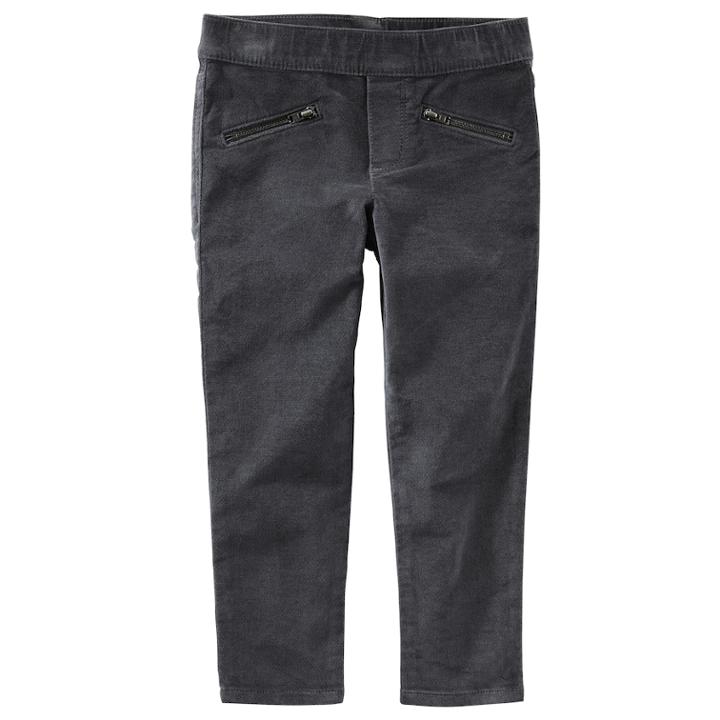 Girls 4-12 Oshkosh B'gosh Pull-on Faux-velvet Leggings, Size: 10, Grey