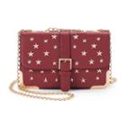 Kiss Me Couture Star Studded Crossbody Bag, Women's, Red