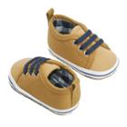 Baby Boy Oshkosh B'gosh&reg; Canvas Low Top Sneaker Crib Shoes, Size: 3-6 Months, Brown