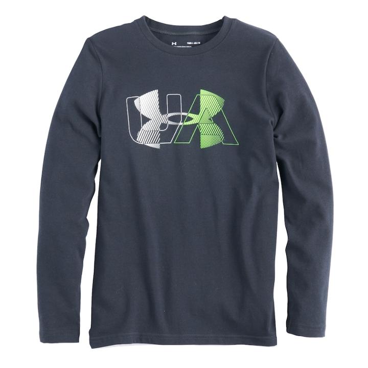 Boys 8-20 Under Armour Over Under Tee, Size: Small, Black