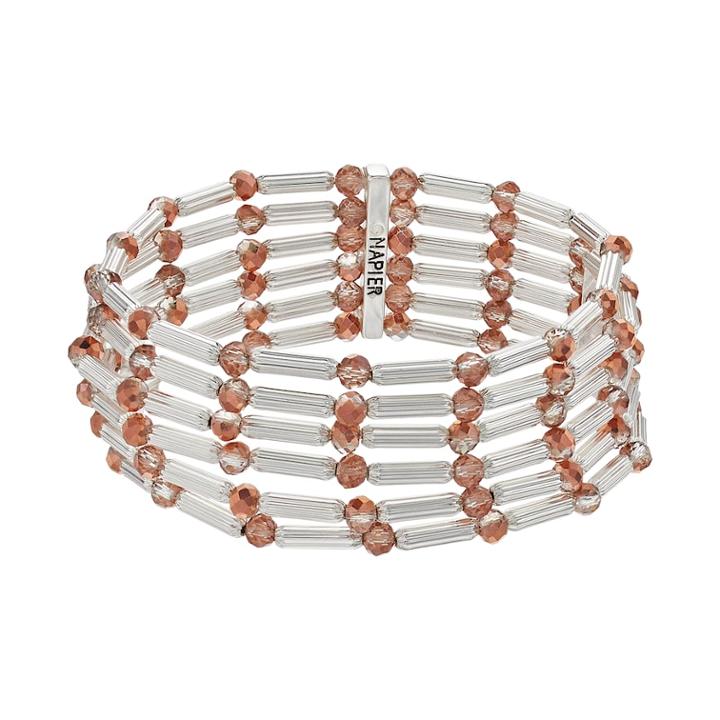 Napier Beaded Multi Row Stretch Bracelet, Women's, Multicolor