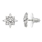 Lc Lauren Conrad Simulated Crystal Nickel Free Burst Stud Earrings, Women's, Silver
