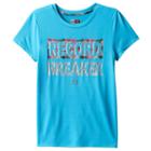 Girls 7-16 Rbx Motivation Foil Graphic Tee, Girl's, Size: Small, Brt Blue