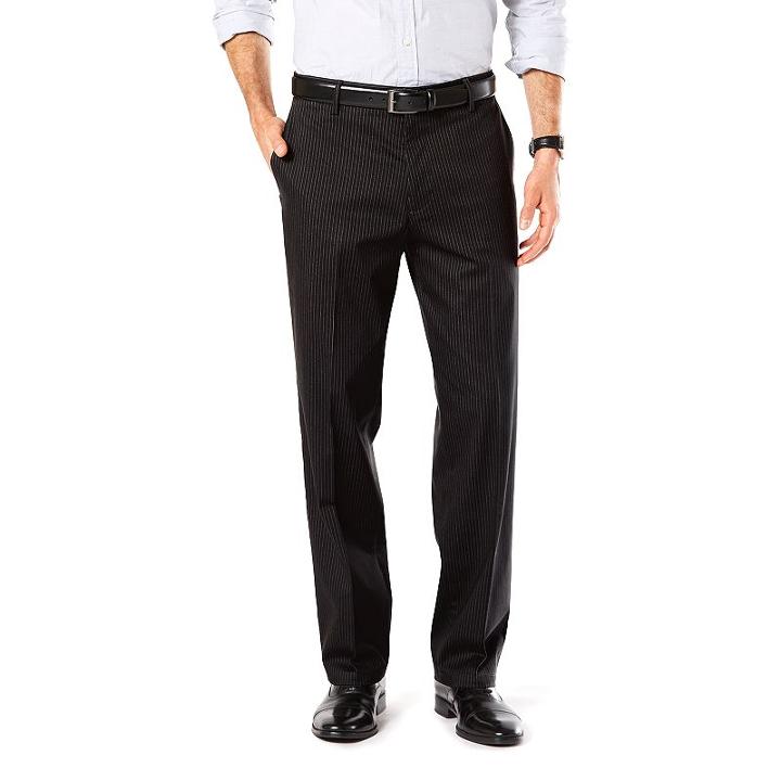 Men's Dockers® Classic Fit Signature Stretch Khaki Pants - D3, Size: 32x30, Black