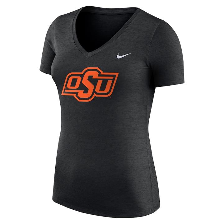 Women's Nike Oklahoma State Cowboys Dri-fit Touch Tee, Size: Xl, Black