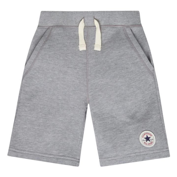 Boys 4-7 Converse French Terry Chuck Taylor Patched Shorts, Size: 5, Grey
