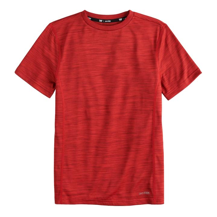 Boys 8-20 Tek Gear&reg; Embossed Tee, Size: S(8), Red
