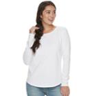 Petite Sonoma Goods For Life&trade; Essential Crewneck Tee, Women's, Size: Xl Petite, White