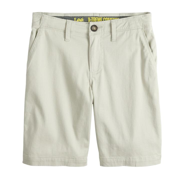 Boys 8-20 Lee Extreme Comfort Chino Shorts, Size: Medium (14), Lt Beige