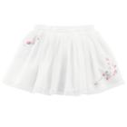 Girls 4-8 Carter's White Embroidered Tutu Skirt, Size: 8
