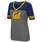 Women's Campus Heritage Cal Golden Bears Varsity Tee, Size: Small, Grey (charcoal)