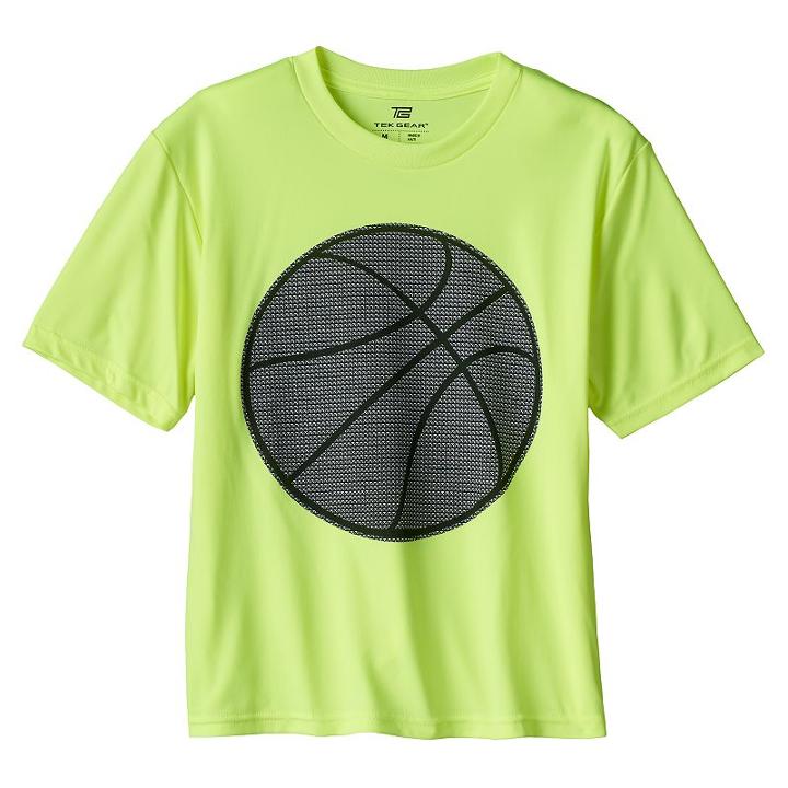 Boys 8-20 Tek Gear Basketball Tee, Boy's, Size: Large, Drk Yellow