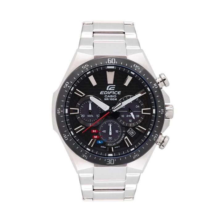 Casio Men's Edifice Stainless Steel Solar Chronograph Watch - Eqs800cdb-1av, Size: Xl, Grey