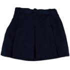 Girls 4-7 Chaps Pleated School Uniform Faux-belt Skort, Girl's, Size: 5, Blue (navy)