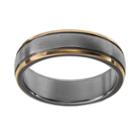 Two Tone Titanium Men's Wedding Band, Size: 6, Multicolor