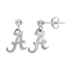 Dayna U Alabama Crimson Tide Sterling Silver Drop Earrings, Women's, Grey