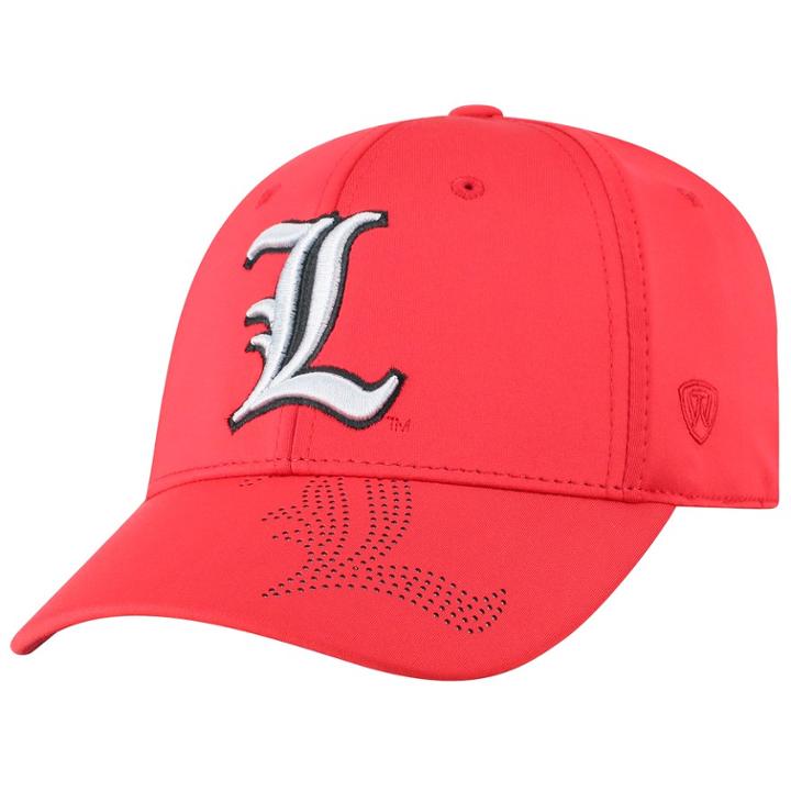 Adult Top Of The World Louisville Cardinals Pitted Memory-fit Cap, Men's, Med Red