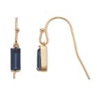 Lc Lauren Conrad Baguette Nickel Free Drop Earrings, Women's, Blue