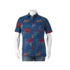 Big & Tall Croft & Barrow&reg; Classic-fit Patterned Crosshatch Button-down Shirt, Men's, Size: Xl Tall, Blue