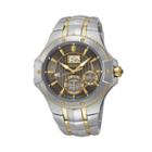 Seiko Men's Coutura Two Tone Stainless Steel Kinetic Watch - Snp108, Multicolor