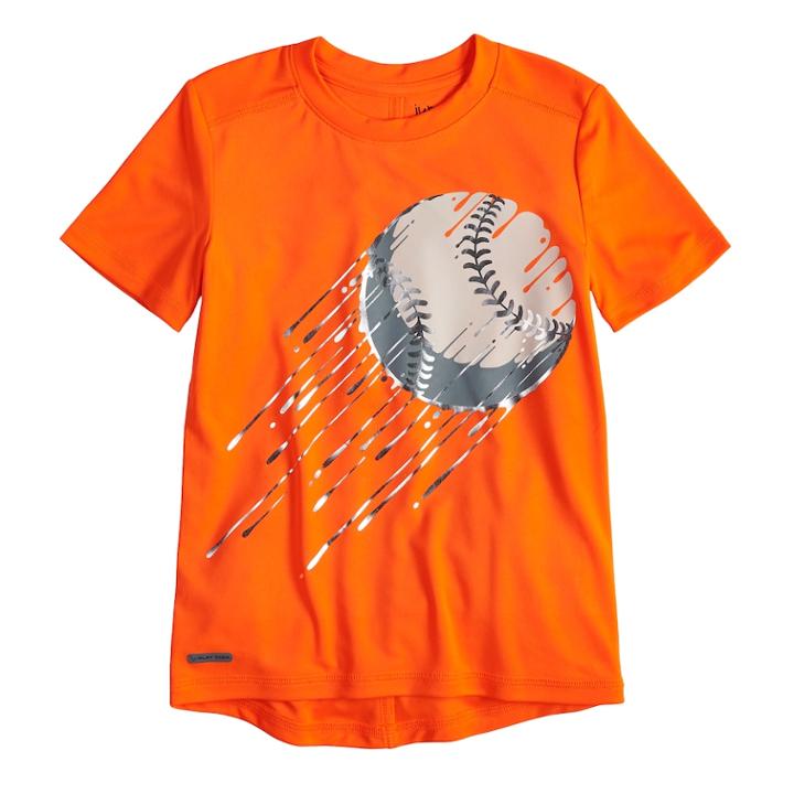Boys 4-12 Jumping Beans&reg; Metallic Playcool Athletic Tee, Size: 10, Brt Orange