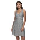 Women's Zeroxposur Space-dye Cover-up Halter Swim Dress, Size: Xl, Silver