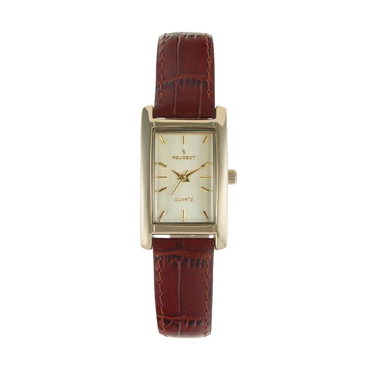Peugeot Women's Leather Watch - 3007br, Brown