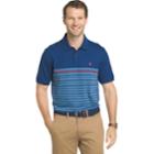 Men's Izod Advantage Striped Polo, Size: Large, Brt Blue