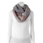 Madden Nyc Spectrum Knit Infinity Scarf, Women's, Med Pink