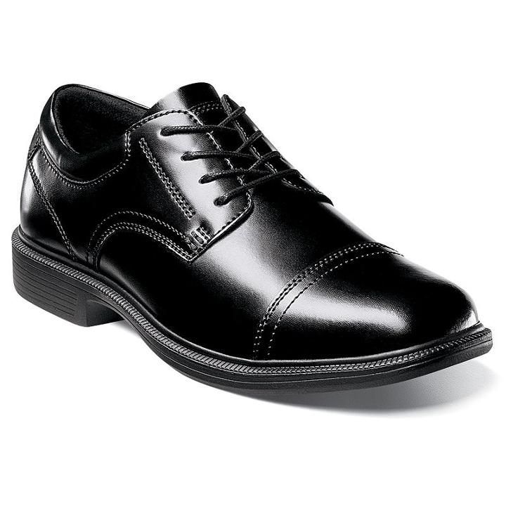 Nunn Bush Beale Street Kore Men's Oxford Shoes, Size: 10 Wide, Black