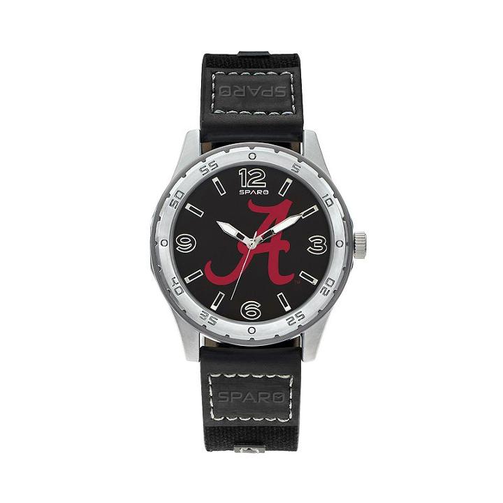 Sparo Men's Player Alabama Crimson Tide Watch, Black