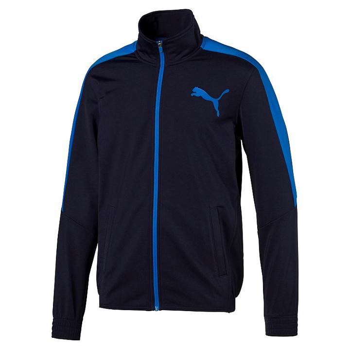 Men's Puma Colorblock Track Jacket, Size: Large, Blue