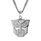 Transformers Stainless Steel Autobot Pendant Necklace - Men, Size: 22, Grey