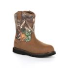 Rocky Lil Ropers Toddler Camo Wellington Boots, Size: 3, Green