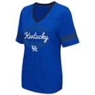 Women's Campus Heritage Kentucky Wildcats Fair Catch Football Tee, Size: Medium, Med Blue