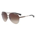 Armani Exchange Ax2020s 60mm Aviator Gradient Sunglasses, Women's, Brown