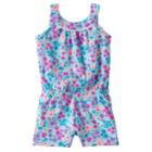 Toddler Girl Jumping Beans&reg; Print Pom-neck Romper, Size: 4t, Brt Blue