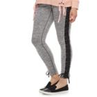 Madden Nyc Juniors' Lace Up Leggings, Teens, Size: Large, Grey Other